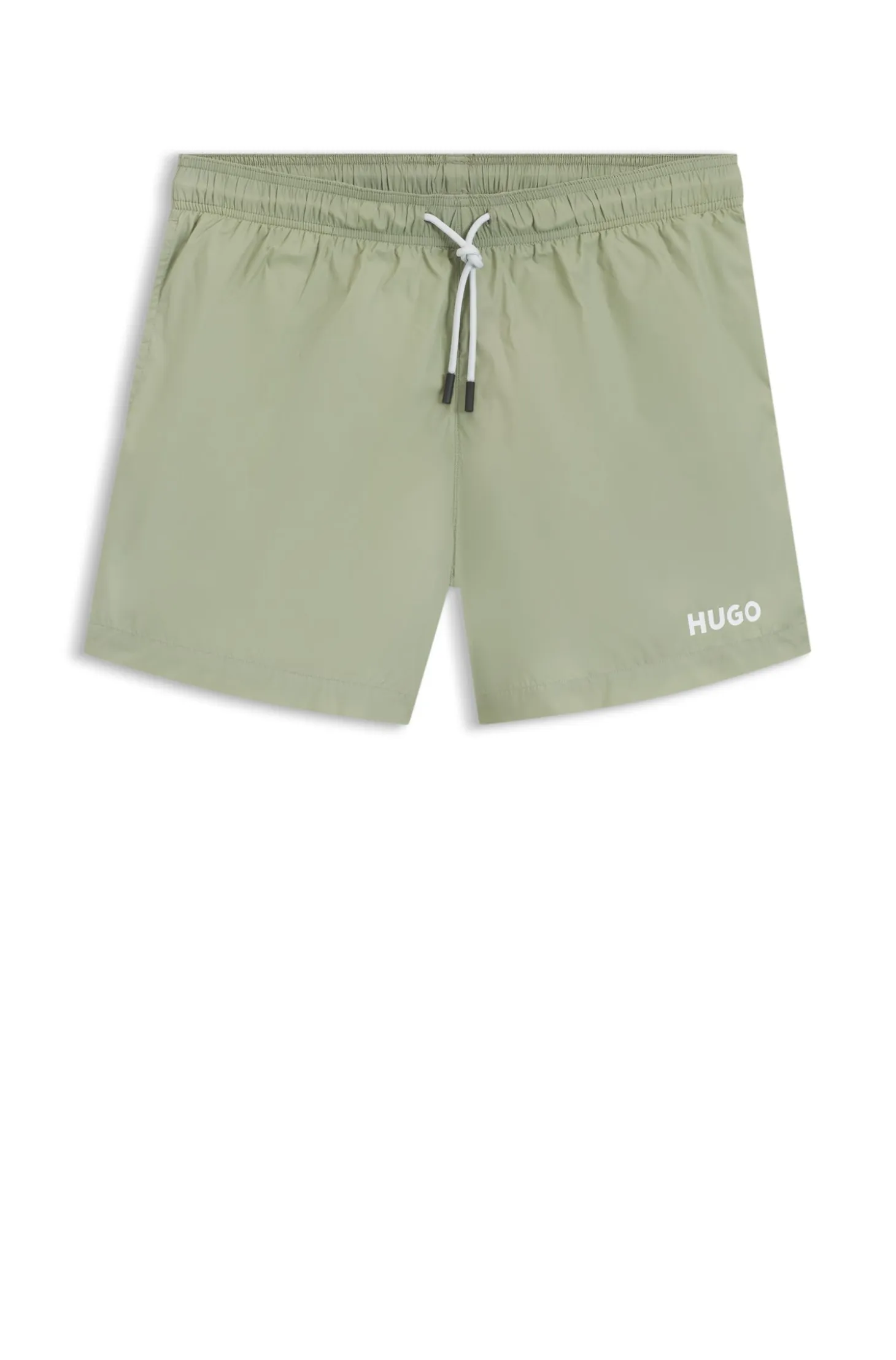 Swim shorts with contrast logo print