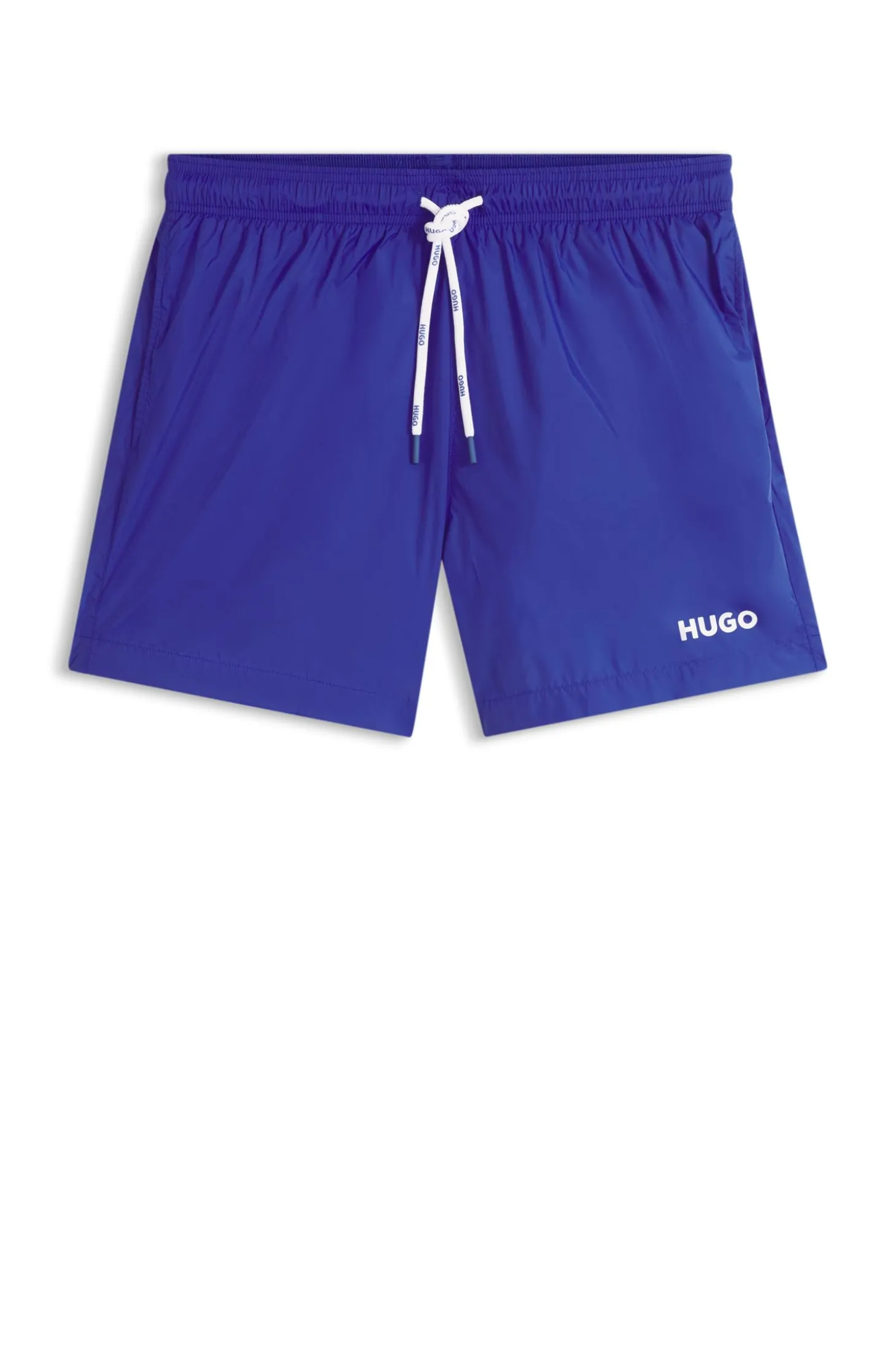 Swim shorts with contrast logo print