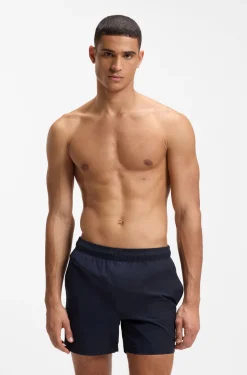 Swim shorts with Double B monogram trim