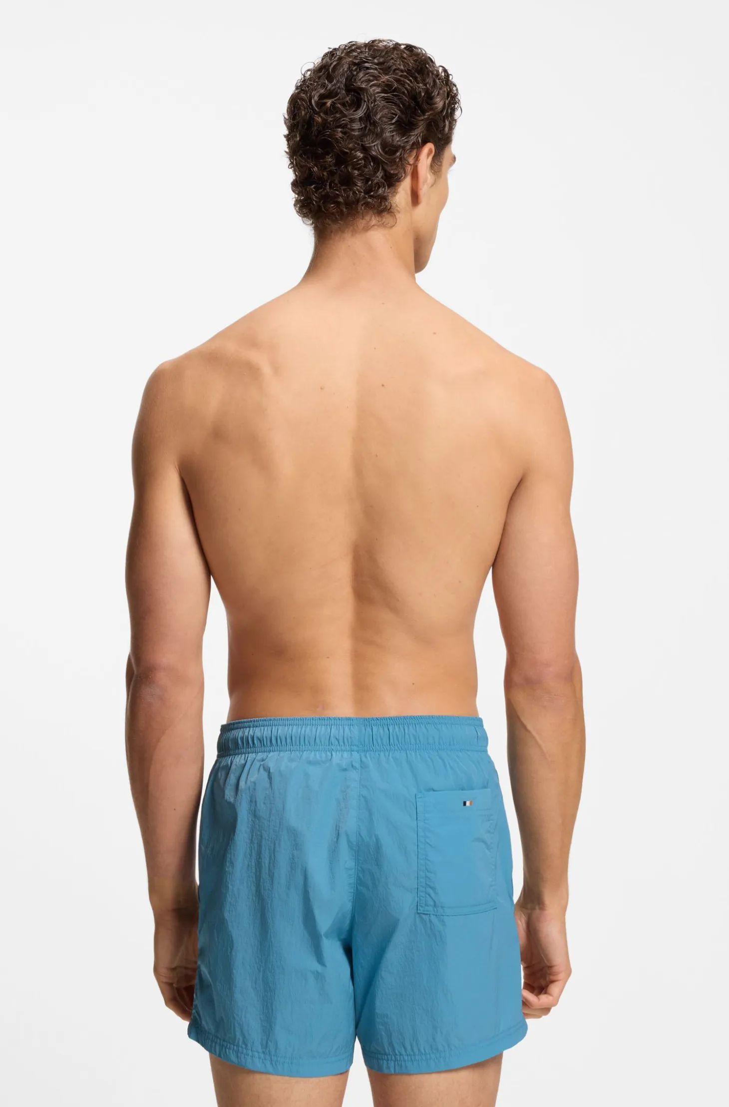 Swim shorts with Double B monogram trim