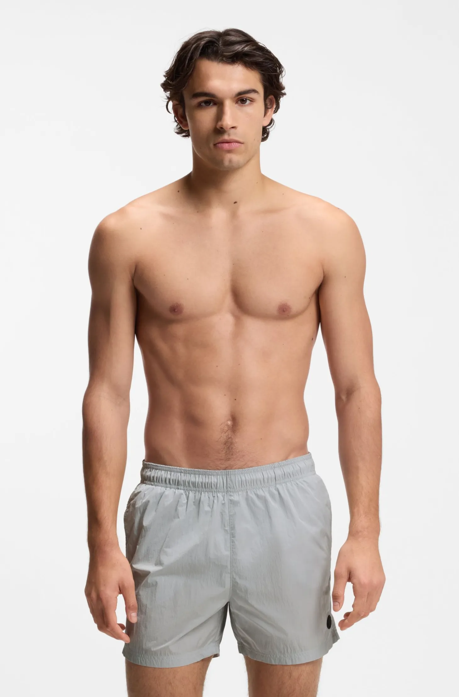 Swim shorts with Double B monogram trim
