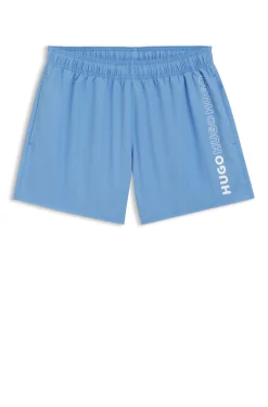 Swim shorts with repeat logos