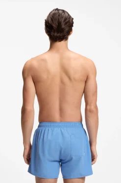 Swim shorts with repeat logos