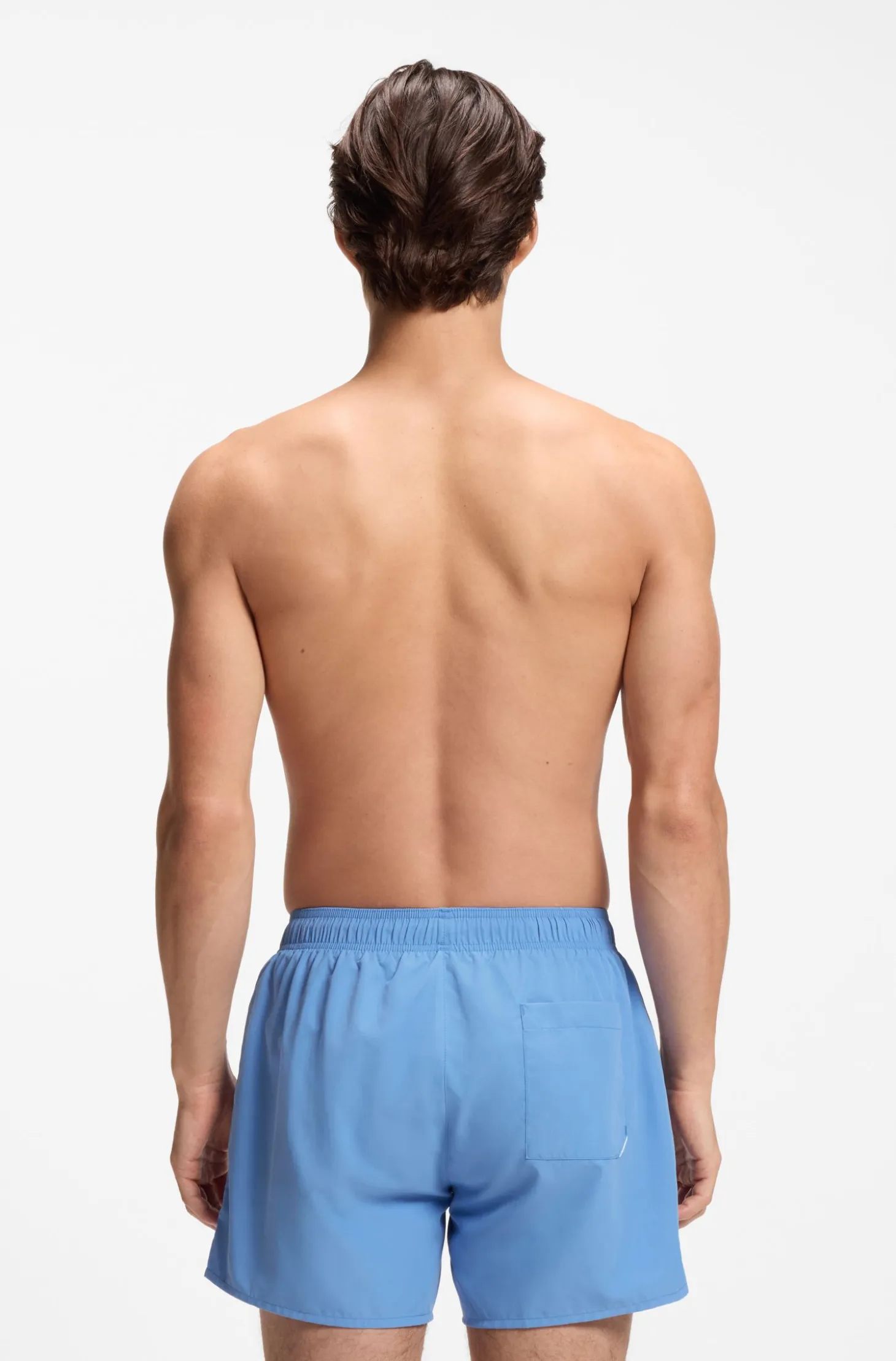 Swim shorts with repeat logos