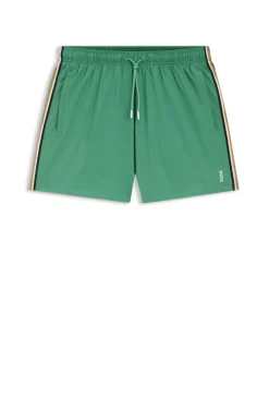 Swim shorts with signature stripe and logo