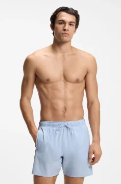 Swim shorts with signature stripe and logo