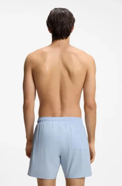 Swim shorts with signature stripe and logo