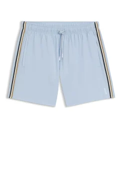 Swim shorts with signature stripe and logo