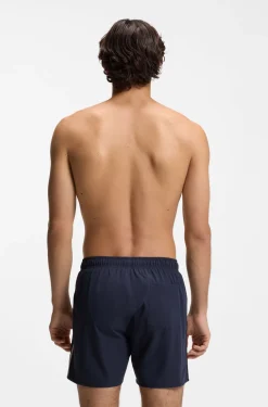 Swim shorts with signature stripe and logo