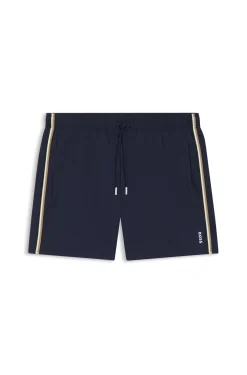 Swim shorts with signature stripe and logo