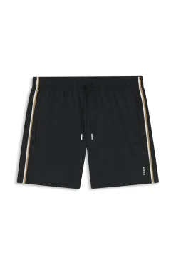 Swim shorts with signature stripe and logo