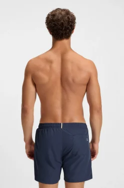 Swim shorts with stripe and logo