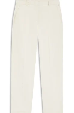 Tapered-fit cropped trousers in stretch cotton