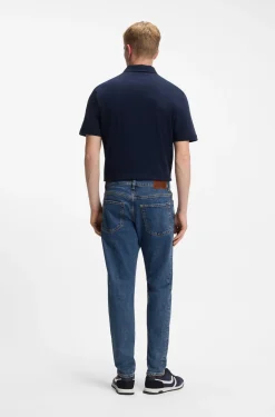 Tapered-fit jeans in comfort-stretch denim