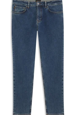 Tapered-fit jeans in comfort-stretch denim