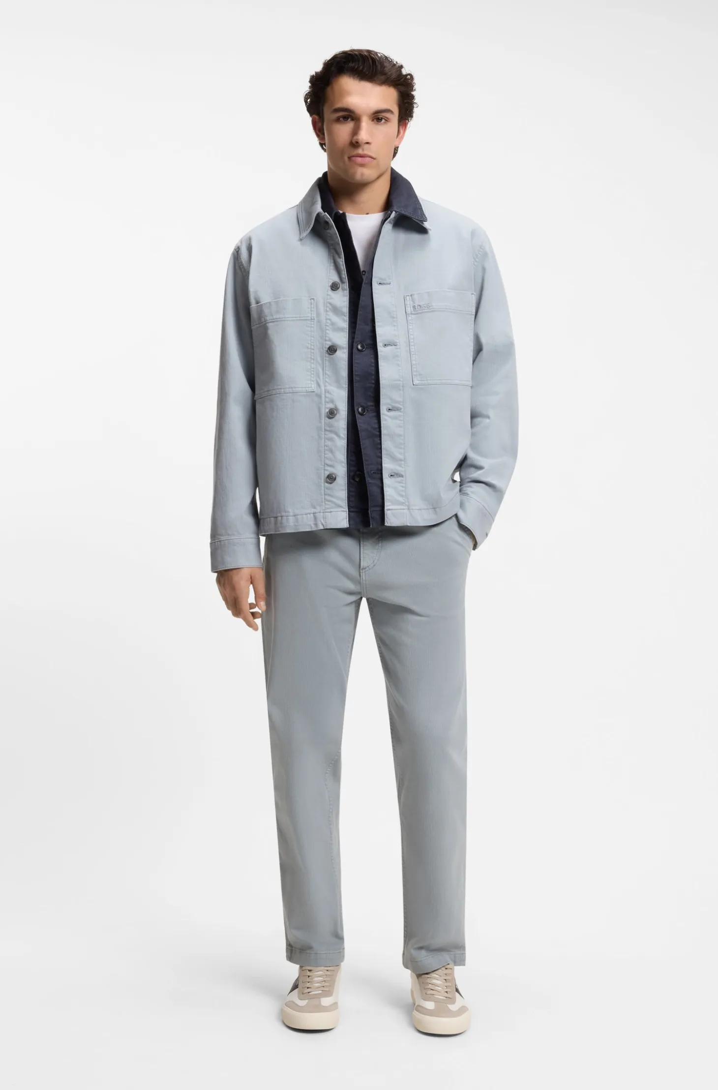 Tapered-fit jeans in stretch cotton