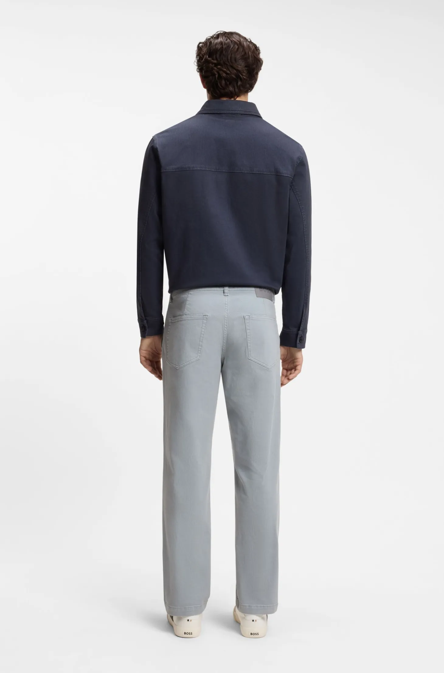 Tapered-fit jeans in stretch cotton