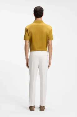 Tapered-fit trousers in a cotton blend
