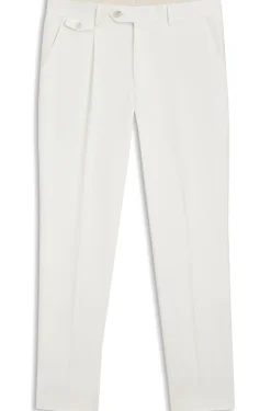 Tapered-fit trousers in a cotton blend