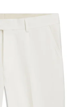 Tapered-fit trousers in a cotton blend