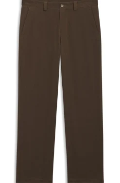 Tapered-fit trousers in brushed stretch cotton