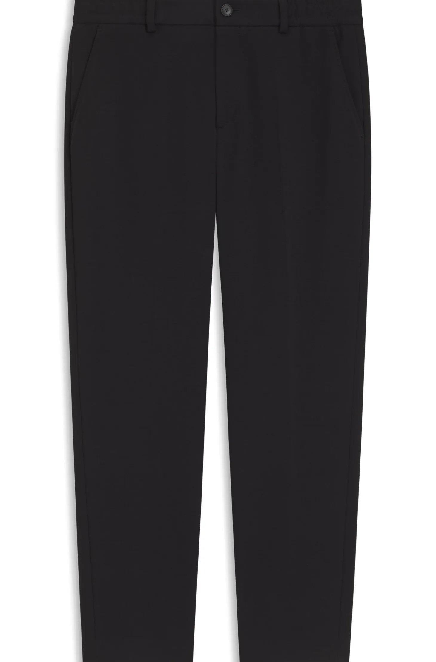 Tapered-fit trousers in cotton-blend jersey