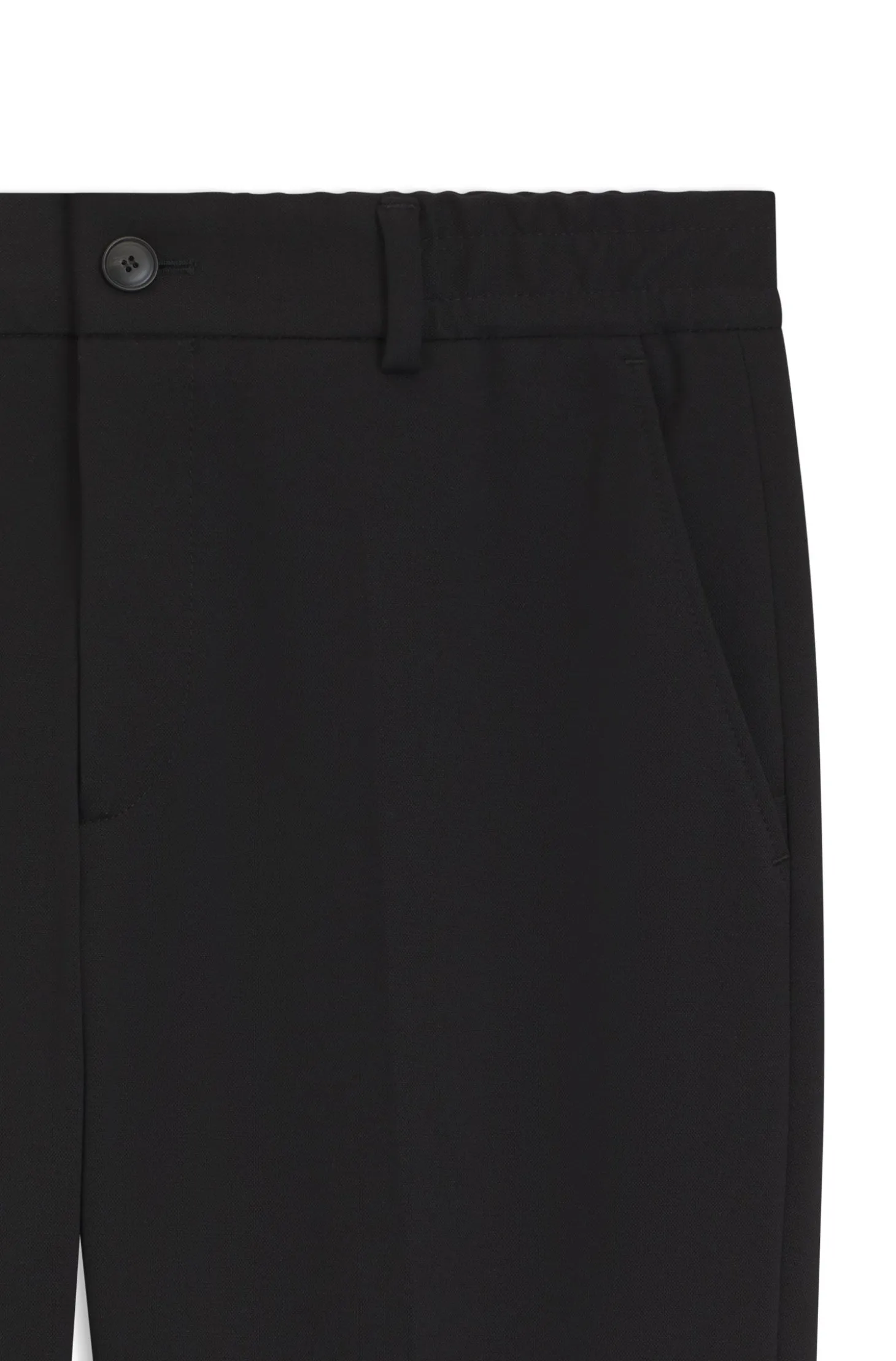 Tapered-fit trousers in cotton-blend jersey
