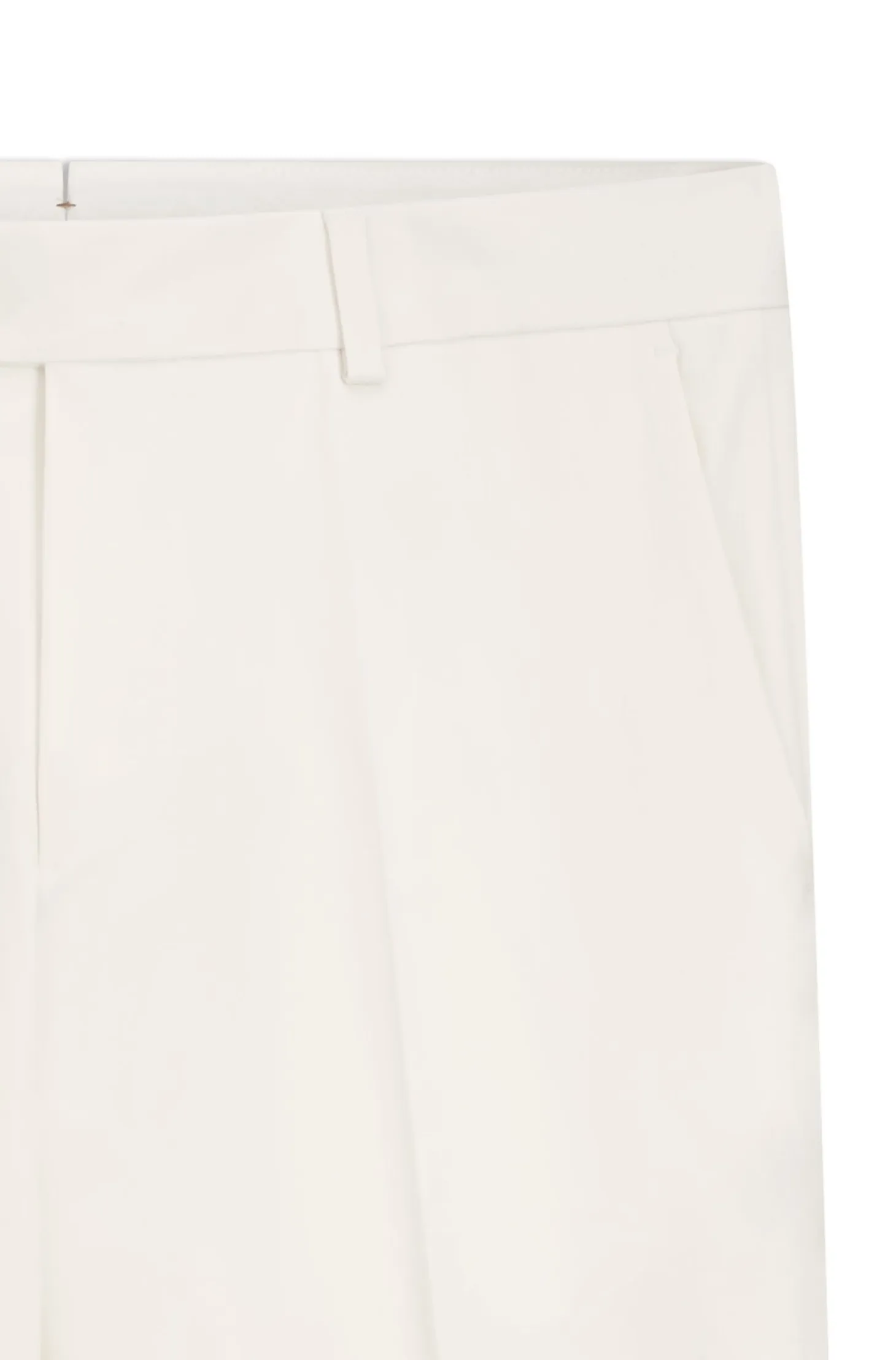 Tapered-fit trousers in easy-iron stretch-cotton poplin