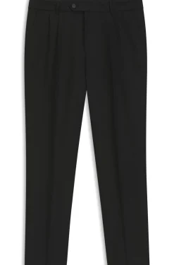 Tapered-fit trousers in linen