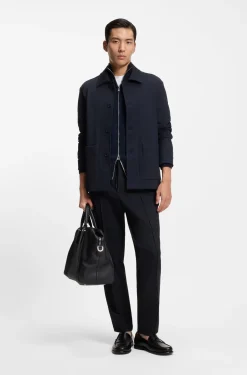 Tapered-fit trousers in performance-stretch fabric