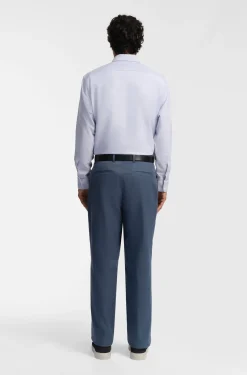 Tapered-fit trousers in stretch-cotton twill