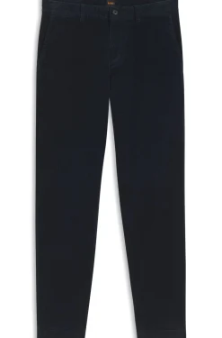Tapered-fit trousers in stretch-cotton corduroy