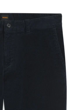 Tapered-fit trousers in stretch-cotton corduroy