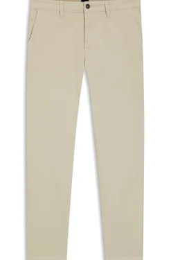 Tapered-fit trousers in stretch-cotton satin