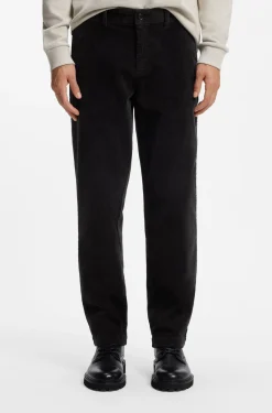 Tapered-fit trousers in stretch-cotton corduroy