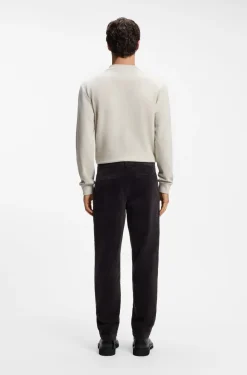 Tapered-fit trousers in stretch-cotton corduroy