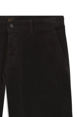 Tapered-fit trousers in stretch-cotton corduroy