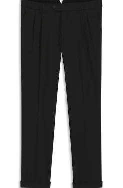 Tapered-fit trousers in stretch-cotton twill