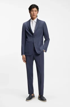 Tapered-fit trousers in washable AirWool