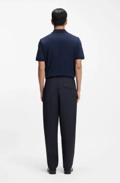 Tapered-fit trousers in washable performance-stretch fabric