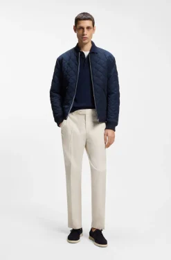 Tapered-fit trousers in washable stretch fabric