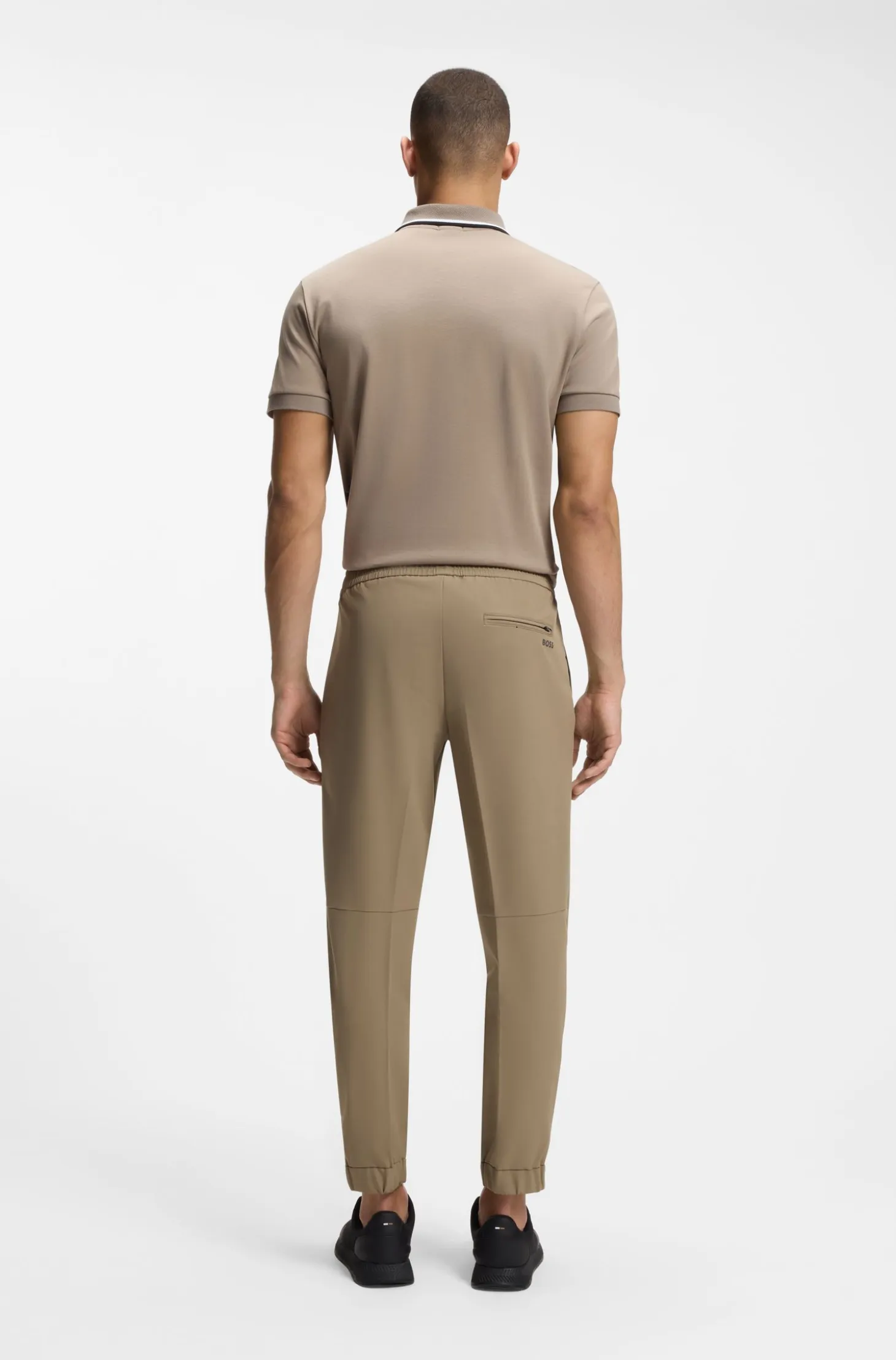 Tapered-fit trousers in water-repellent stretch fabric