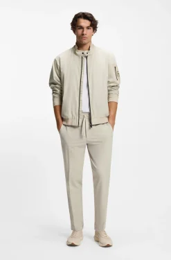 Tapered-fit trousers in water-repellent stretch fabric
