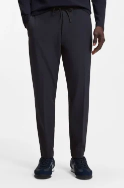 Tapered-fit trousers in water-repellent stretch fabric
