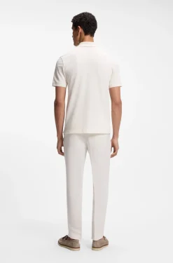 Tapered-fit trousers with drawcord waist