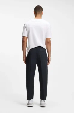 Tapered-fit trousers with water-repellent finish