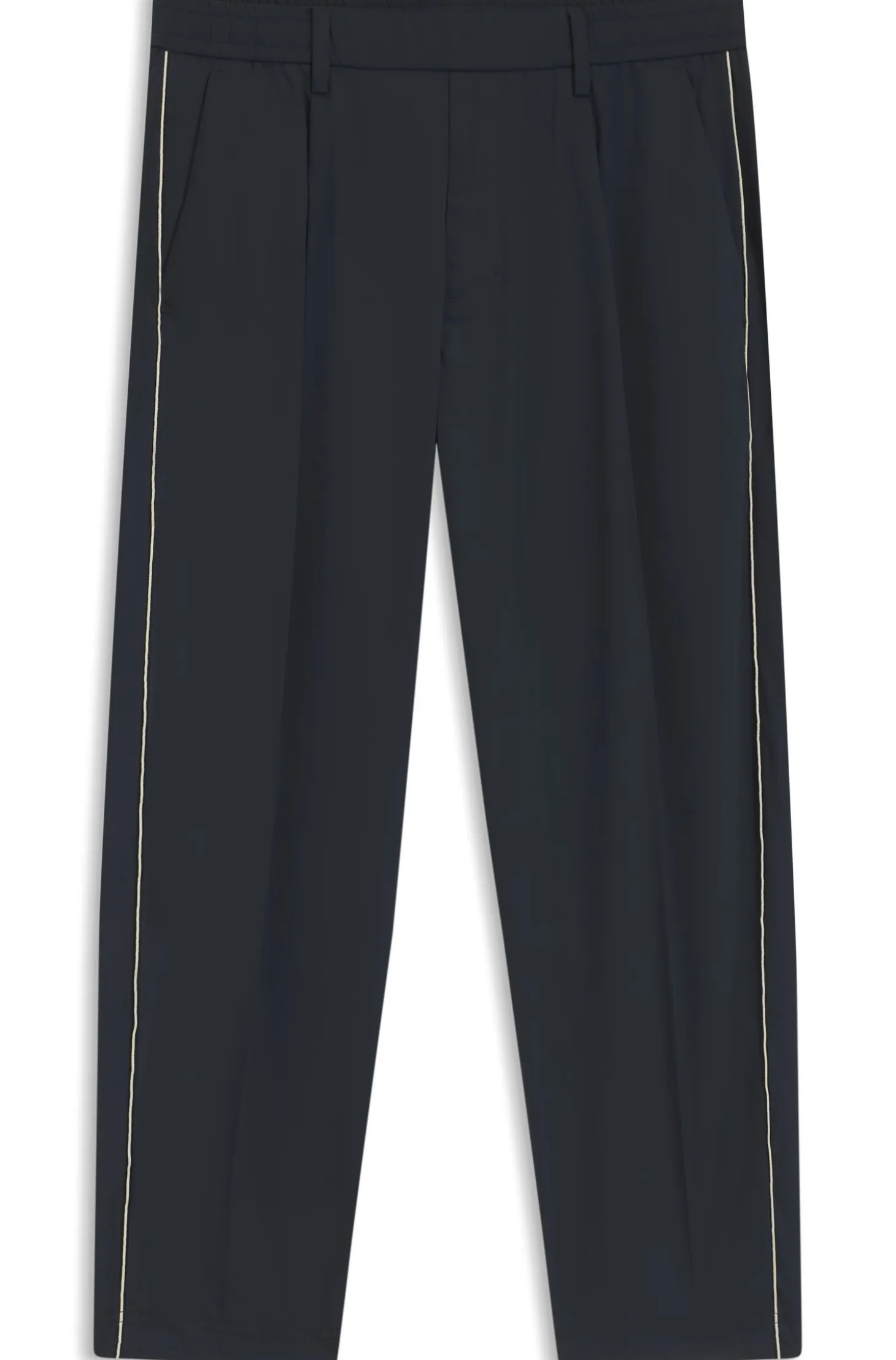 Tapered-fit trousers with water-repellent finish