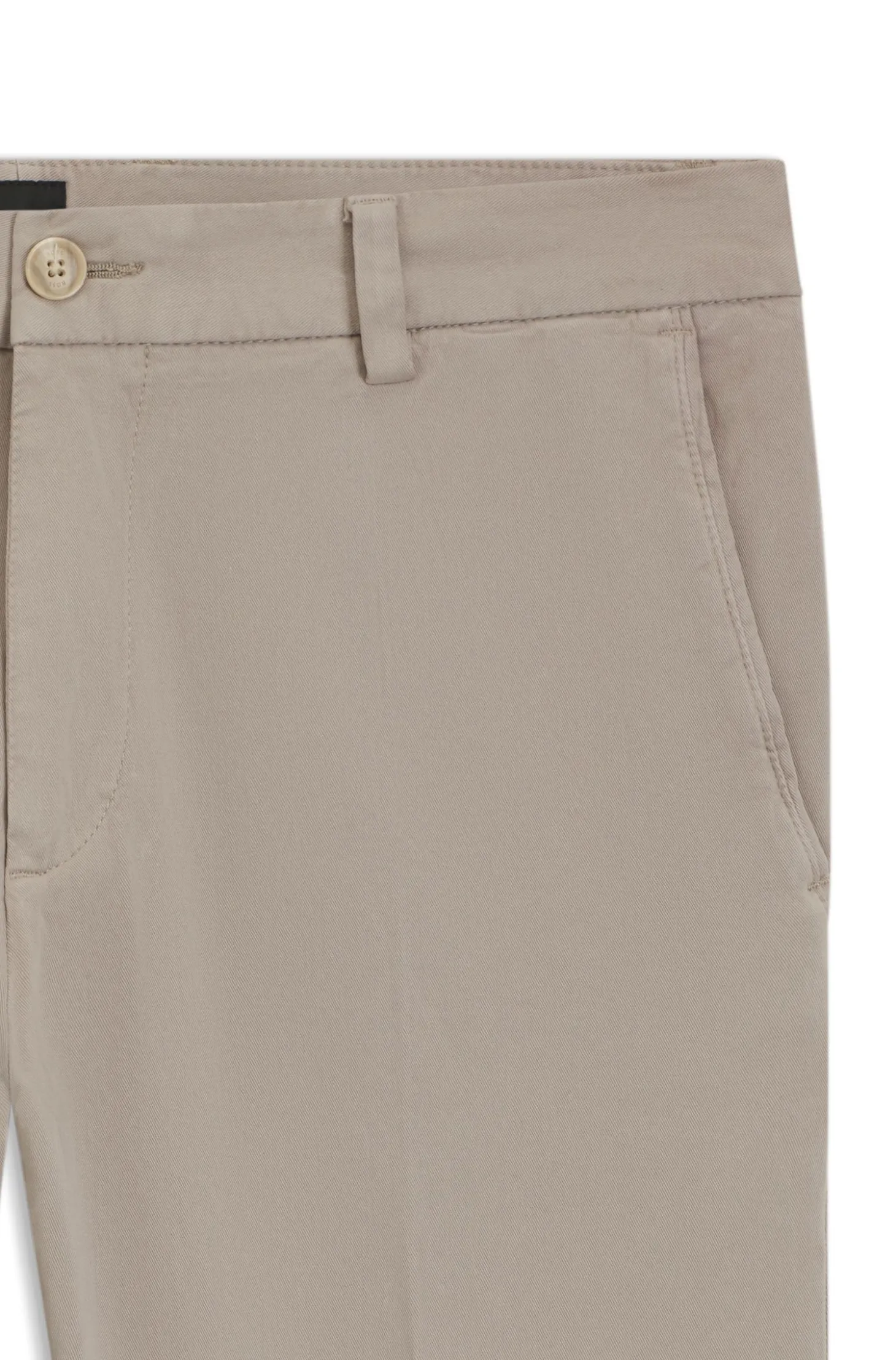 Tapered modern-fit trousers in stretch cotton