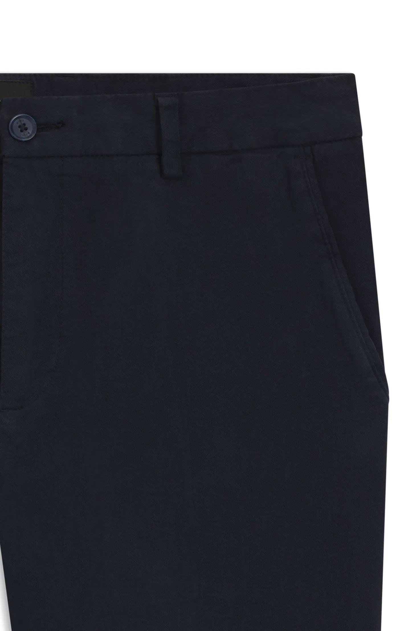 Tapered modern-fit trousers in stretch cotton
