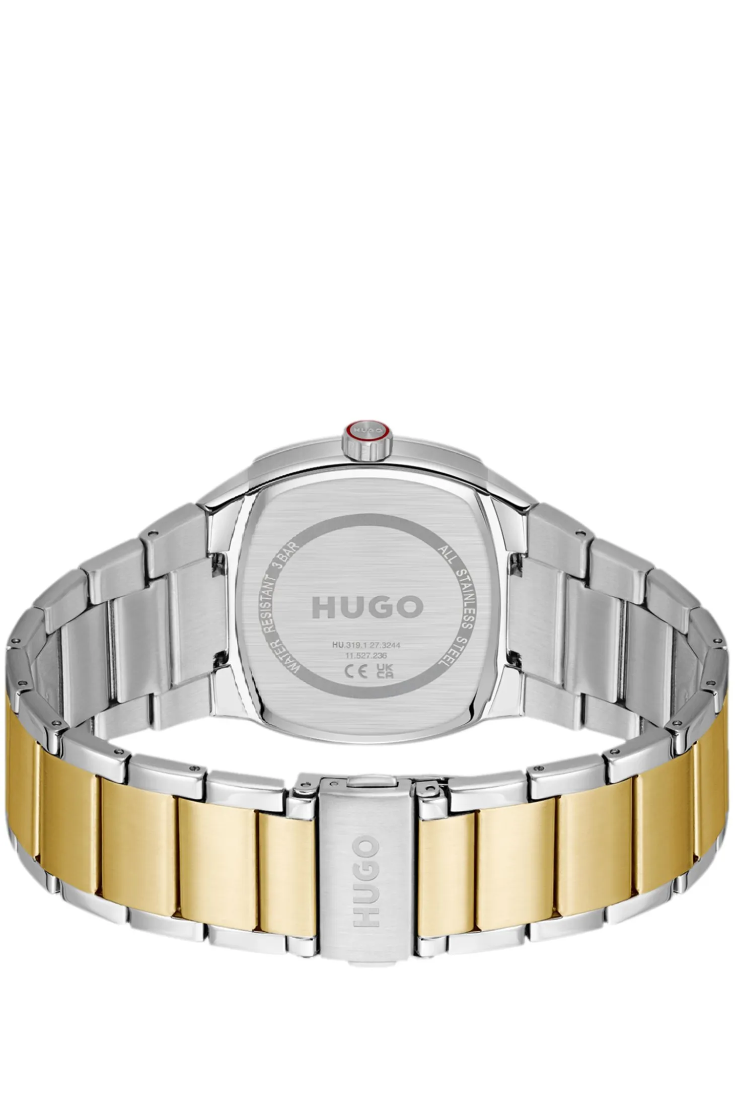 Telly two-tone watch with retro-inspired case
